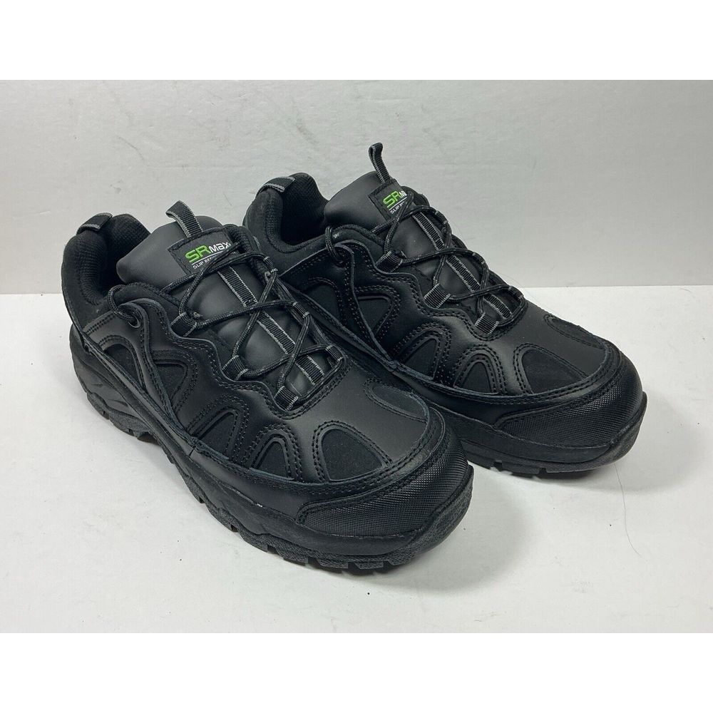 SR Max Work Shoes Mens Sz 9.5 EW‎ Black Safety Toe Slip Resistant Sneakers New